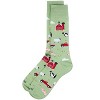 Memoi Men's Farmland Rayon From Bamboo Crew Socks Moss 10-13 - 3 of 3