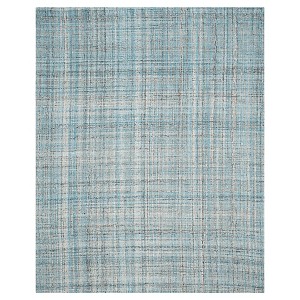 Blue/Multicolor Abstract Tufted Area Rug - (8
