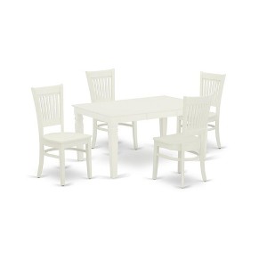 East West Furniture,3-Pc Wood Dining Table Set With 2 Wooden Dining Chairs - 1 of 4