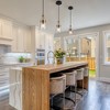 LNC Auisre Modern Kitchen Island Pendant Lights, Polisehd Gold with Seeded Glass Shade,1/3Light,5.5in/15.5in - 4 of 4