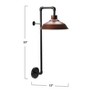Metal Wall Sconce with Round Shade - 2 of 4
