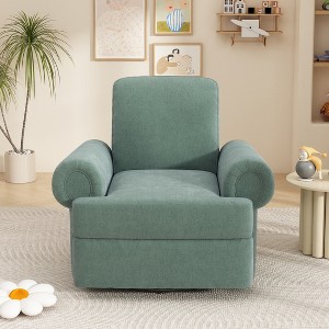 Christopher Knight Home Dravok Modern Chenille Upholstered Swivel Manual Recliner Chair with Adjustable Backrest - 1 of 4