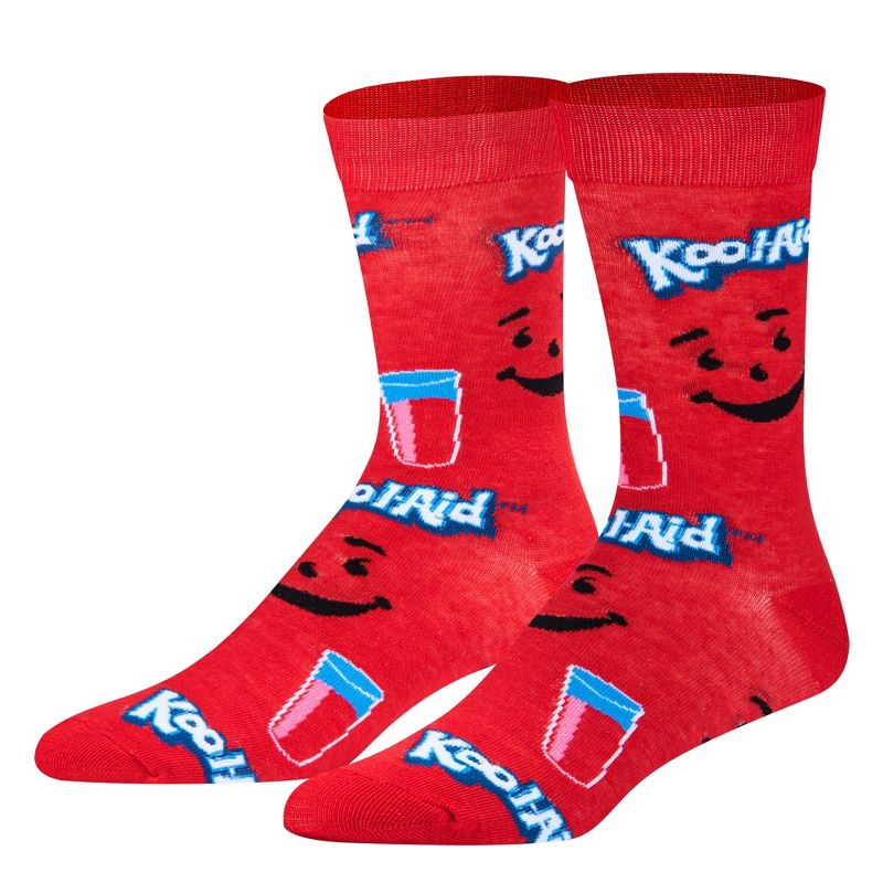 Crazy Socks, Kool Aid Cups, Funny Novelty Socks, Large, 1 of 6