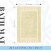 White Classic Cotton Bath Mat Floor Towel [Not a Rug] 2-Pack - 22x34" - 3 of 4