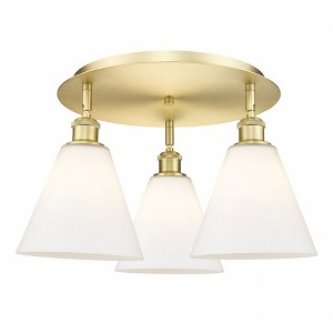Berkshire - 3 Light Flush Mount In Industrial Style-10.5 Inches Tall and 19.75 Inches Wide - 1 of 1