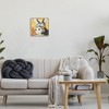 Stupell Industries Smiling Donkey Animal Painting Casual Circle Pattern Black Framed Giclee Art - 2 of 4