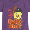 Girls' - SpongeBob SquarePants - Arrr Ye Ready For Halloween Fitted Short Sleeve Graphic T-Shirt - 2 of 4