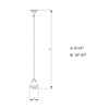 Vaxcel Huntley 1 - Light Pendant in  Satin Nickel - 2 of 4