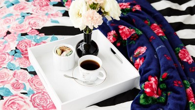 Je T'aime Paris Blue Twin Microfiber Sheet Set