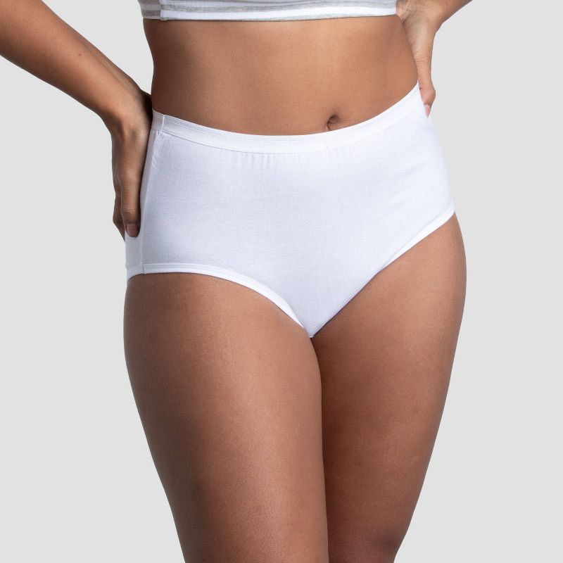Fruit of the Loom Women's 10pk Cotton Briefs - White, 4 of 6
