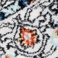 ivory grey/blue rust