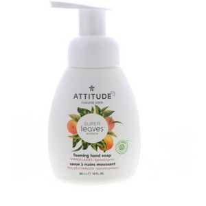 Attitude Super Leaves Foaming Hand Soap, Orange Leaves, 10 oz - 1 of 4