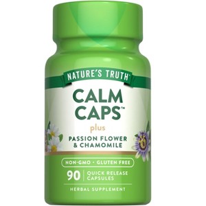 Nature's Truth  Calm Caps with Passion Flower and Chamomile | 90 Capsules - 1 of 4