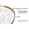 ANDY STAR T03-S10-O2028G Modern Decorative 20 x 28 Inch Oval Wall Mounted Hanging Bathroom Vanity Mirror with Stainless Steel Metal Frame, Gold - 2 of 4