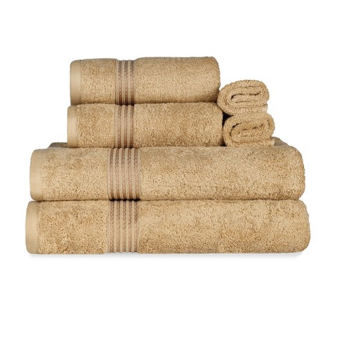 Premium Cotton 800 Gsm Heavyweight Plush Luxury 6 Piece Bathroom Towel Set  By Blue Nile Mills : Target