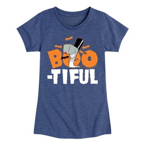Girls' - SpongeBob SquarePants - Boo-tiful Fitted Short Sleeve Graphic T-Shirt - 1 of 4