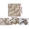 Elerevyo Women's Square Printed Satin Silky Neck Scarves Neckerchief 2Pcs 19.6"x19.6" - 2 of 4
