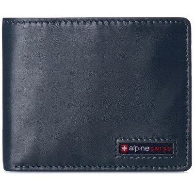 Alpine Swiss Herren-Brieftasche Aus Rindsleder – RFID-Schutz, Bifold-Design, In Geschenkbox
