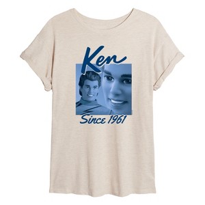 Women's - Barbie - Ken Since 1961 Oversized Graphic T-Shirt - 1 of 4