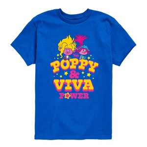 Boys' - Trolls - Poppy and Viva Power Short Sleeve Graphic T-Shirt - 1 of 4
