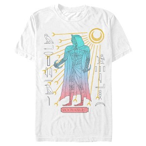Men's Marvel: Moon Knight Colorful Egyptian Portrait T-Shirt - 1 of 4