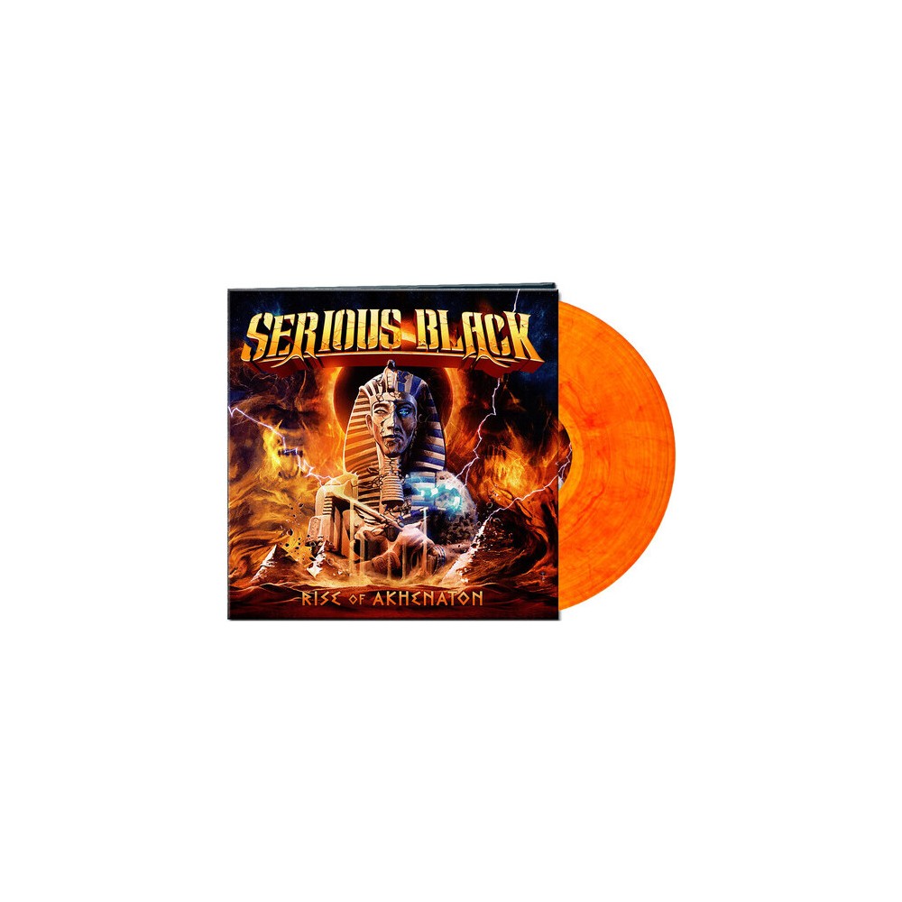 Serious Black - Rise of Akhenaton - Red/Orange Marbled (Colored Vinyl Red Orange Gatefold LP Jacket)