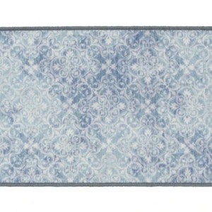 Blue 18" x 30" Round Indoor Area Rug - 1 of 4