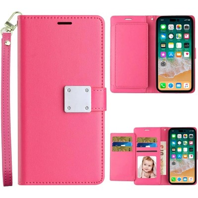 Entronix Case Compatible with Galaxy S25 - Foldable Leather Wallet, Card Holder & Lanyard