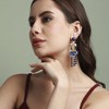 SOHI Women's Sapphire Blue Party Drop Earrings - 3 of 4
