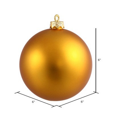 Antique Gold Matte Shatterproof Plastic Ball Ornament Set