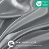 Lycvki 7 Piece Satin Luxury Sheet Set Split King - 3 of 4