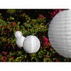 Allsop Outdoor Solar String Lights 10 LED with Nylon Shades 33' Length - 3 of 4