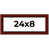 PosterPalooza | Panoramic Weathered Red Picture Frame - UV Acrylic, Foam Board Backing, Hanging Hardware - 2 of 4