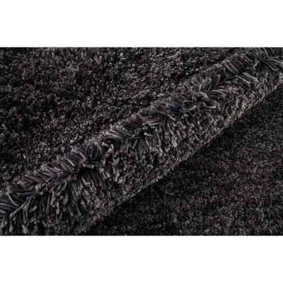 Handmade Black Tufted Synthetic 8' x 10' Area Rug