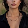 Ross-Simons 3mm Onyx and 10kt Yellow Gold Bead Necklace - 2 of 3