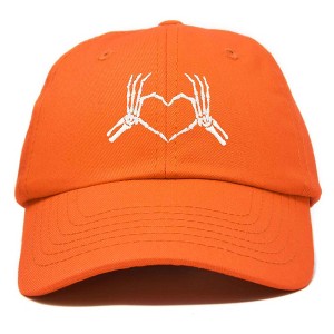 Dalix Heart of Bones Embroidered Cotton Dad Hat Adjustable Baseball Cap Womens - 1 of 4