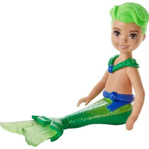 Barbie Dreamtopia Chelsea Merboy Small Doll & Accessory with Green Hair & Tail - 1 of 4