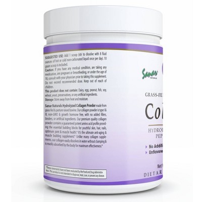 Sanar Naturals Hydrolyzed Collagen Peptide Powder - 10.58oz_2