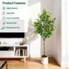 Artificial Lemon Tree, 5FT Faux Planter Potted Fake Tree, Fake Lemon Plant in Pot for Home Living Room Office, Indoor Lemon Decorations - 3 of 4