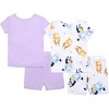 Bluey Toddler Girls' 4-Piece Cotton Short Sleeve Pajama Sets - 2 of 4