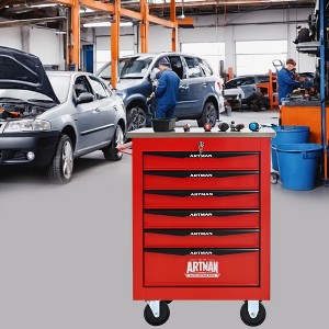 VASIP Double-Door Dustproof Tool Cart  with Layered Clapboard, Multifunctional Tool for Home,Garage - 1 of 4