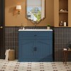 NicBex 36" Luxurious Bathroom Vanity with Ceramic Sink,Freestanding Storage Cabinet Combo with 2 Doors,No Faucet Included - 4 of 4