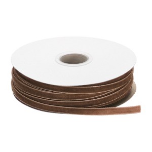 Unique Bargains Soft Single Face Spool Silky Velvet Ribbon for Bouquets DIY Gift Craft - 1 of 3
