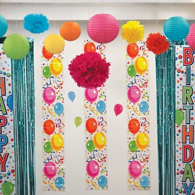 Vibrant Multicolor Paper Lantern Assortment, 5-Pack