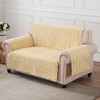 Greenland Home Somerset Quilted Reversible Furniture Cover, Gold - 2 of 3