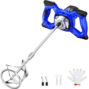 SILVEL Cement Mixer, 2300W Handheld Electric Concrete Mixer, Portable Mortar Mixer with 6 Adjustable Speed, 110V Mud Mixer for Mixing Mud, Cement - 1 of 4