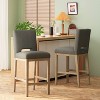 Christopher Knight Home Set of 2 31" Coloma Upholstered Barstools Deep Gray/Weathered Brown - 2 of 4