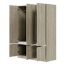 TIRAMISUBEST 6-Door Bedroom Armoire Closet with Hanging Rod, Modern Wardrobe with Storage Shelves and Cabinets for Bedroom - 4 of 4
