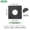 Unique Bargains Self-Adhesive Durable Multipurpose Easy Installation Escutcheon Plate 2 Pcs - 3 of 4