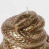 Metallic Gold Coiled Snake Wax Figural Candle - Threshold™ - 3 of 3